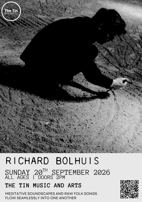 RICHARD BOLHUIS at The Tin Music and Arts on 20 September 2026 gig poster