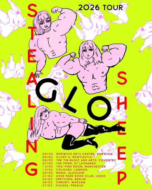 STEALING GLO SHEEP february 2026 tour poster