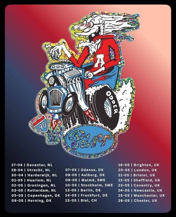 Parr at Chester on 26 May 2024 gig poster