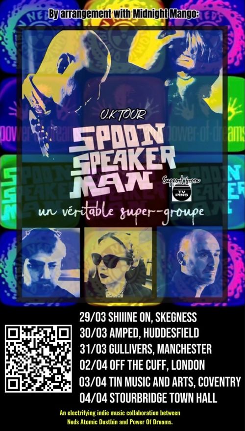 Spoon Speaker Man TV Pins march 2026 to april 2026 tour poster