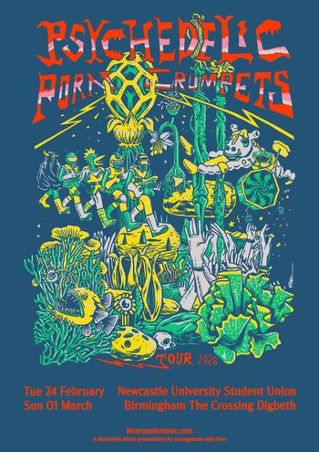Psychedelic Porn Trumpets at The Crossing Digbeth on 1 March 2026 gig poster