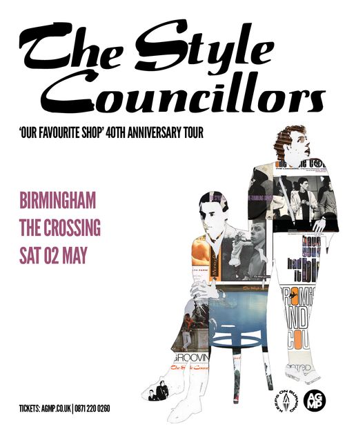 The Style Councillors ‘OUR FAVOURITE SHOP’ 40th Anniversary Tour THE STYLE COUNCILLORS at The Crossing on 2 May 2026 gig poster