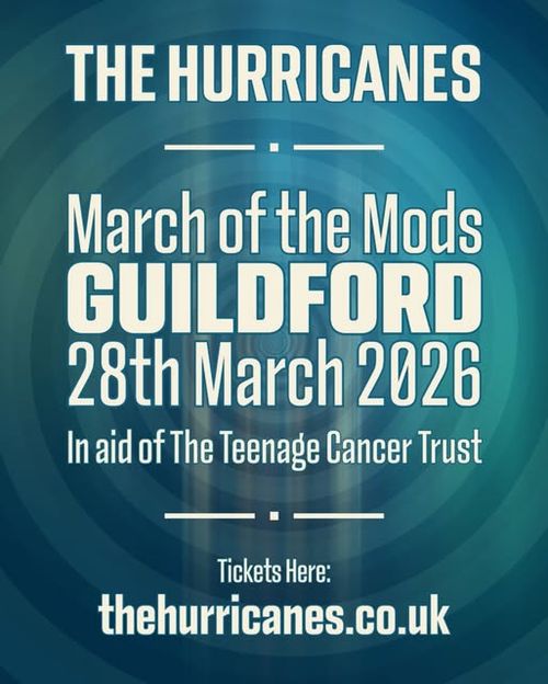 March of the Mods THE HURRICANES at HOLROYD ARMS on 28 March 2026 gig poster