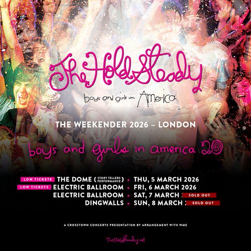 The Hold Steady march 2026 tour poster