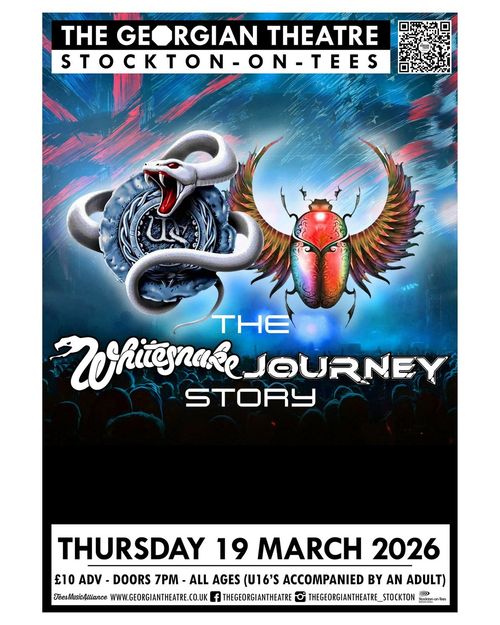 The Whitesnake Journey Story Whitesnake, Journey at The Georgian Theatre on 19 March 2026 gig poster