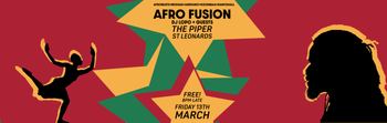 AFRO FUSION DJ LOPO at THE PIPER on 13 March 2026 gig poster