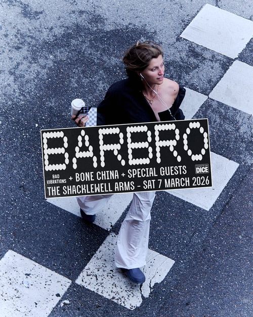 BARBERO Bone China at The Shacklewell Arms on 7 March 2026 gig poster