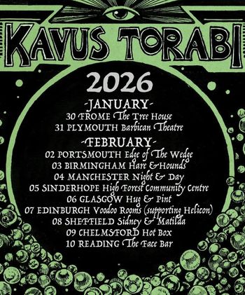 Kavus Torabi at Sidney & Matilda on 8 February 2026 gig poster