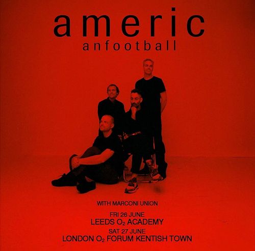 americ anfootball Marconi Union june 2026 tour poster