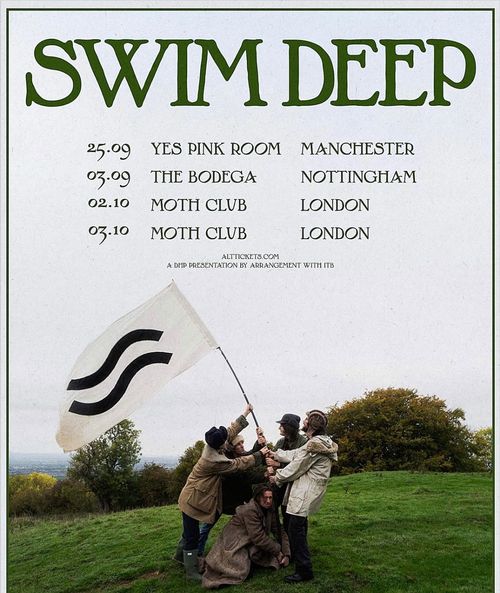 SWIM DEEP september 2026 to october 2026 tour poster
