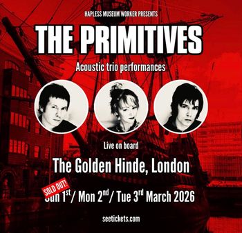 THE PRIMITIVES march 2026 tour poster