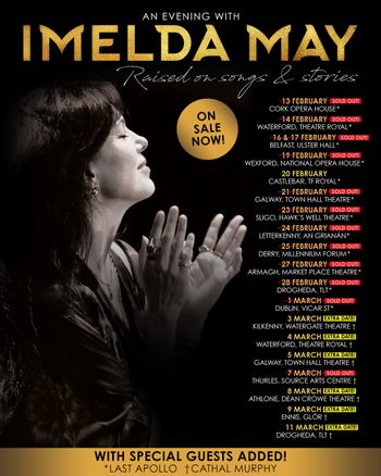 An Evening with Imelda May Imelda May at Belfast, Ulster Hall on 18 February 2026 gig poster