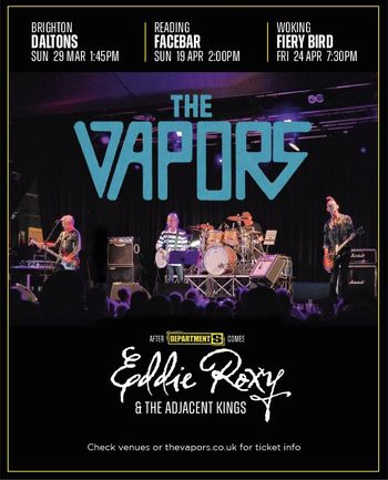 THE VAPORS at Daltons on 29 March 2026 gig poster
