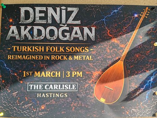 DENİZ AKDOĞAN at THE CARLISLE on 1 March 2026 gig poster