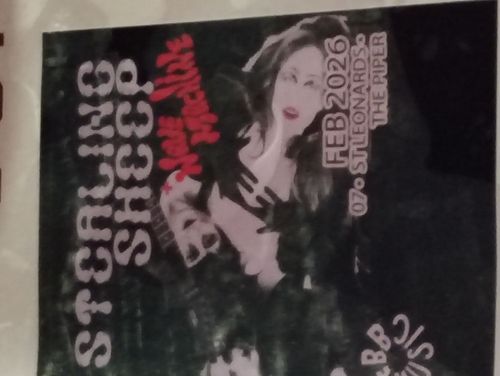 Stealing Sheep at The Piper on 7 February 2026 gig poster