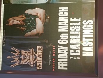 Will Wilde Damien McFly at The Carlisle on 6 March 2026 gig poster