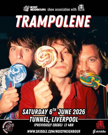 TRAMPOLENE at TUNNEL on 6 June 2026 gig poster