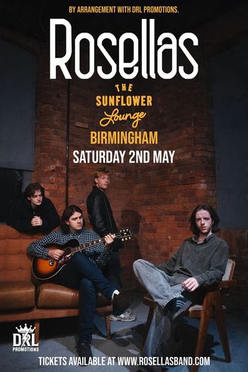 Rosellas at The Sunflower Lounge on 2 May 2026 gig poster