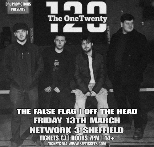 The OneTwenty Off the Head, THE FALSE FLAG at Network 3 on 13 March 2026 gig poster