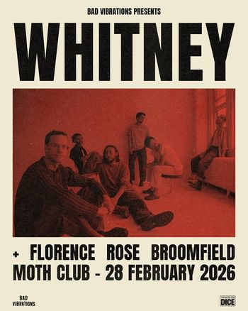 WHITNEY BROOMFIELD, FLORENCE ROSE at MOTH CLUB on 28 February 2026 gig poster