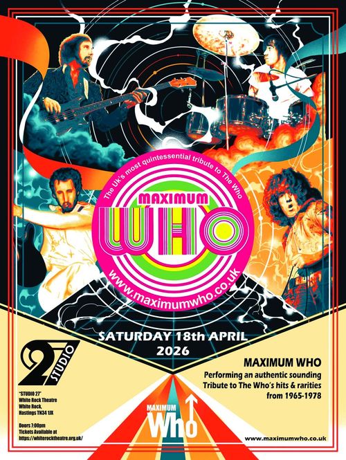 MAXIMUM WHO at White Rock Theatre on 18 April 2026 gig poster
