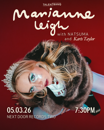Marianne Leigh Karis Taylor, NATSUMA at NEXT DOOR RECORDS TWO on 5 March 2026 gig poster