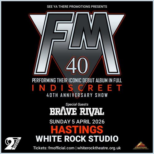 FM 40 Brave Rival, FM at WHITE ROCK STUDIO on 5 April 2026 gig poster