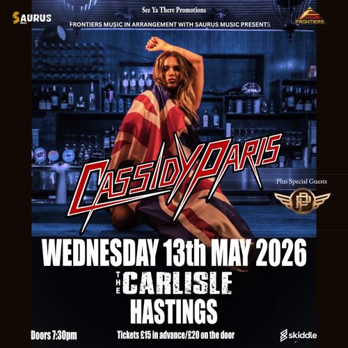CASSIDY PARIS at The Carlisle on 13 May 2026 gig poster