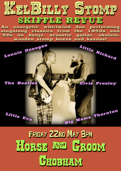 KelBilly Stomp Skiffle Revue KelBilly Stomp at Horse and Groom on 22 May 2026 gig poster