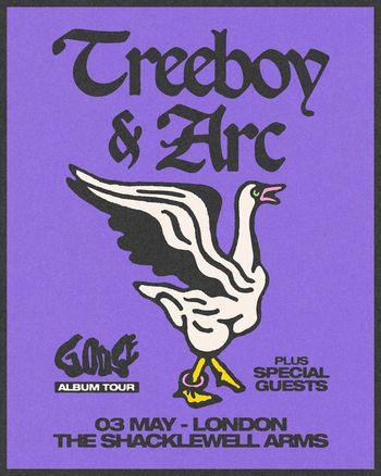 Treeboy & Arc at The Shacklewell Arms on 3 May 2026 gig poster