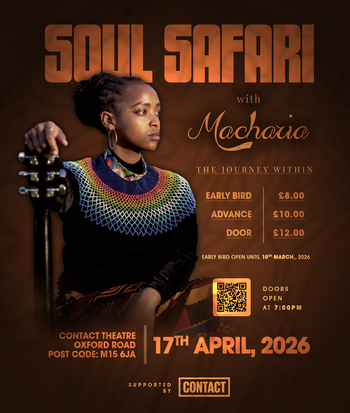 SOUL SAFARI Macharia at CONTACT THEATRE on 17 April 2026 gig poster