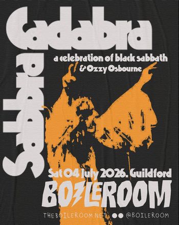 Cadabra at Boilerroom on 4 July 2026 gig poster