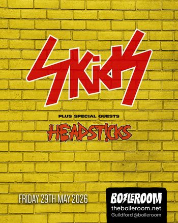 Skids HEADSTICKS at Boilerroom on 29 May 2026 gig poster