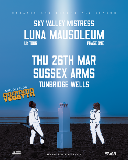 SKY VALLEY MISTRESS GRAMMA VEDETTA at Sussex Arms on 26 March 2026 gig poster