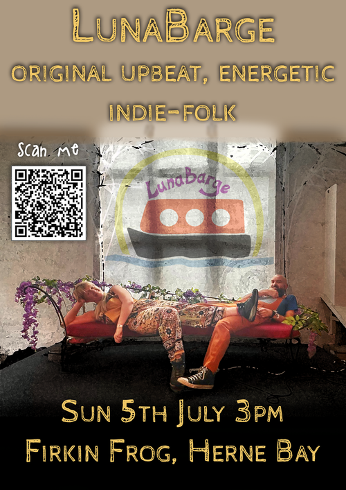 LunaBarge at Firkin Frog on 5 July 2026 gig poster