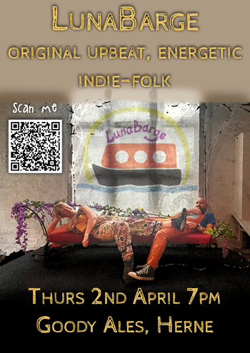 LunaBarge at Goody Ales on 2 April 2026 gig poster