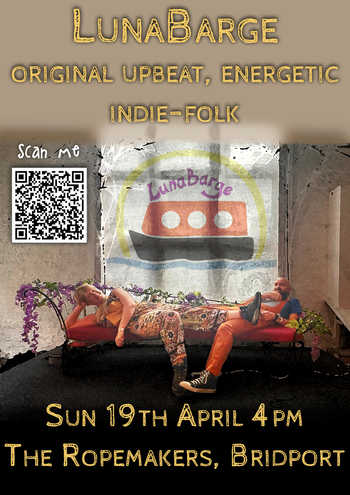 LunaBarge at The Ropemakers on 19 April 2026 gig poster