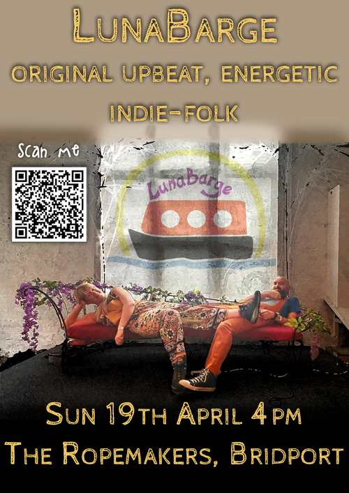 LunaBarge at The Ropemakers on 19 April 2026 gig poster