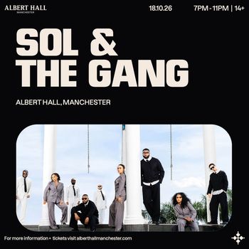 SOL & THE GANG at ALBERT HALL on 18 October 2026 gig poster