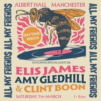 All My Friends Clint Boon, Amy Gledhill, Elis James at Albert Hall on 7 March 2026 gig poster