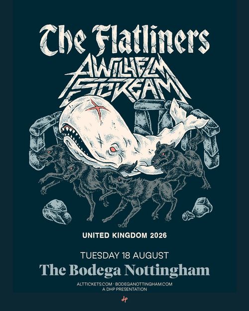 The Flatliners A Wilhelm Scream at The Bodega Nottingham on 18 August 2026 gig poster