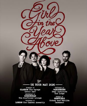 Girl in the Year Above at Sidney and Matilda on 25 May 2026 gig poster