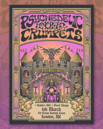 Psychedelic Porn Crumpets at O2 Forum Kentish Town on 4 March 2026 gig poster
