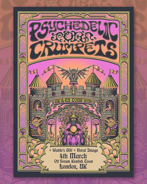 Psychedelic Porn Crumpets at O2 Forum Kentish Town on 4 March 2026 gig poster