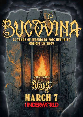 BUCOVINA SLOSH at The Underworld on 7 March 2026 gig poster