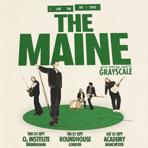 THE MAINE Grayscale september 2026 tour poster