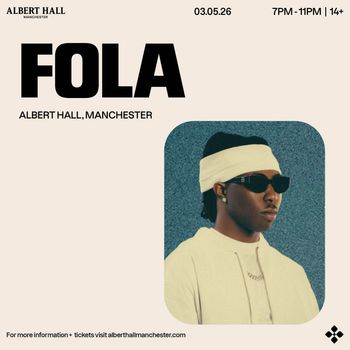 FOLA at Albert Hall on 3 May 2026 gig poster