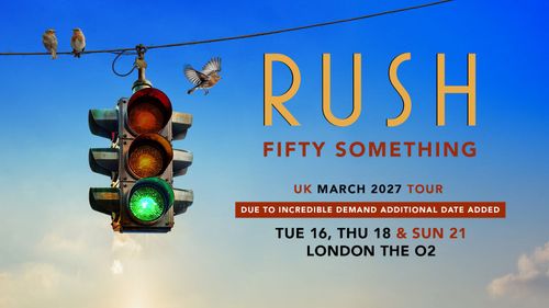 RUSH FIFTY SOMETHING Rush march 2027 tour poster