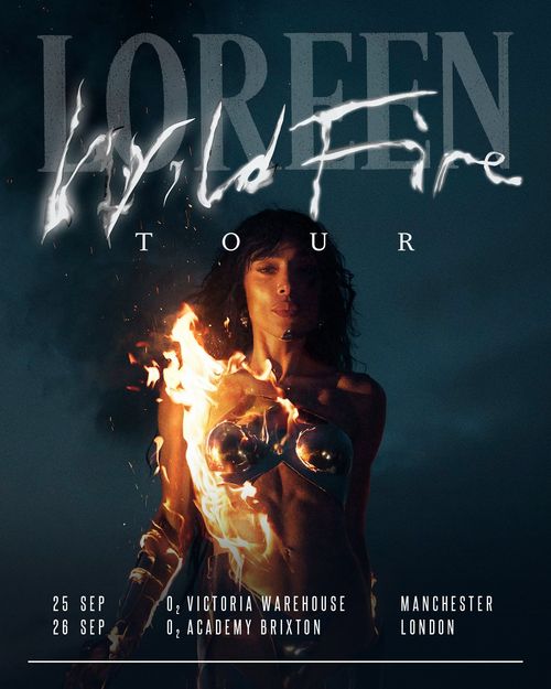 Loreen - WildFire Tour Loreen september 2025 tour poster