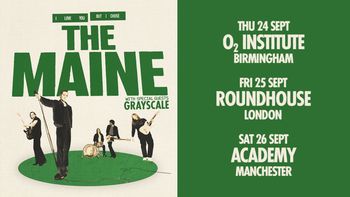 THE MAINE Grayscale september 2026 tour poster